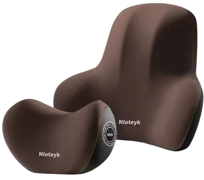 Nloteyk Car Memory Foam Neck & Lumbar Support Cushion Set